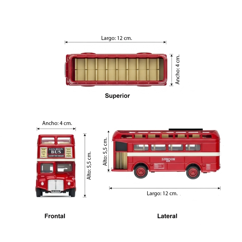 BUS LONDON BUS (OPEN-TOP) - WELLY - 6