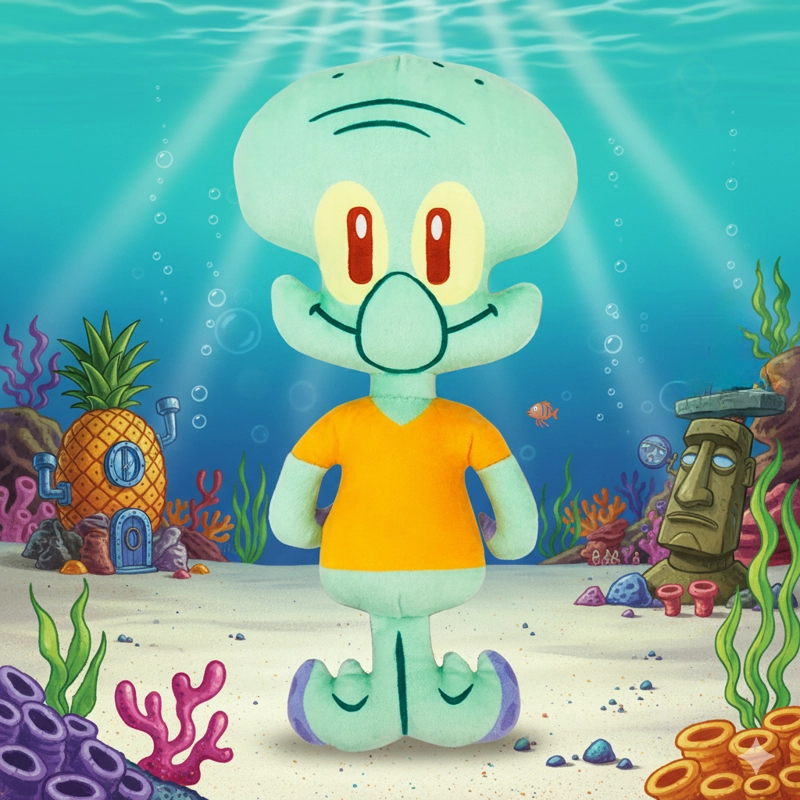 PELUCHE CALAMARDO - BOB ESPONJA - 2
