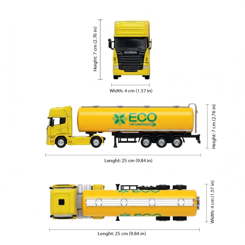CAMION SCANIA LOGGING TRAILER AMARILLO ESCALA 1:64 - WELLY - 7
