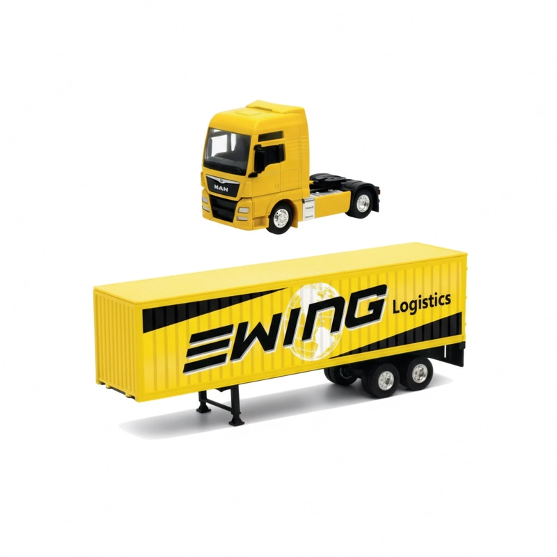 CAMION MAN TGX XXL LOGGING TRAILER ESCALA 1:64 - WELLY - 3