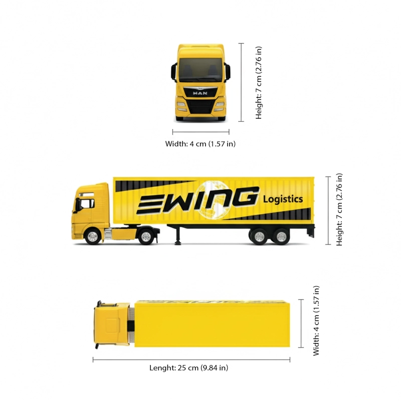 CAMION MAN TGX XXL LOGGING TRAILER ESCALA 1:64 - WELLY - 7