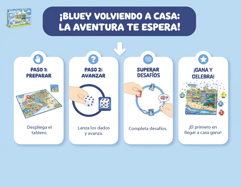 JUEGO DE MESA VOLVIENDO A CASA - BLUEY - 5