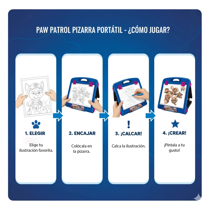 JUEGO EDUCATIVO PIZARRA PORTATIL - PAW PATROL - 6