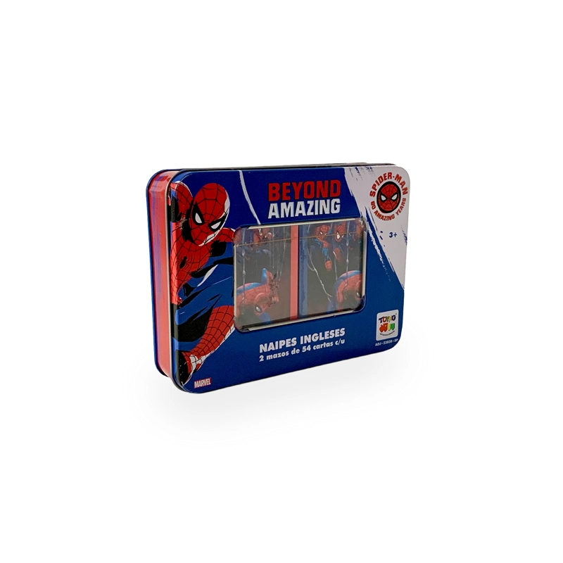 JUEGO DE MESA NAIPES CAJA METALICA - SPIDERMAN - 4