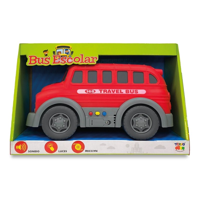 JUGUETE BUS ESCOLAR ROJO - TOYNG - 5