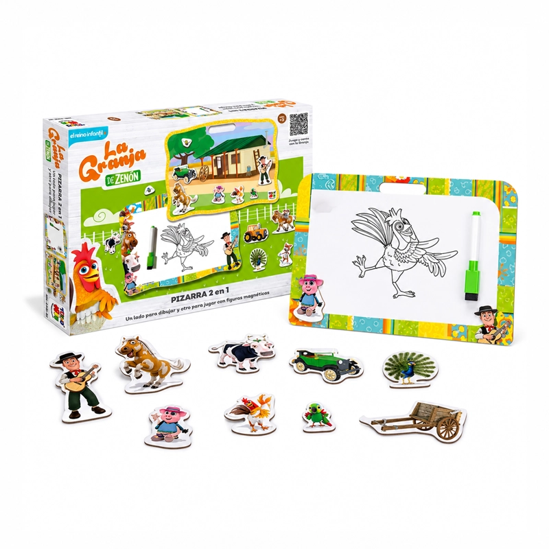 JUEGO EDUCATIVO PIZARRA 2 EN 1 - ZENON - 1