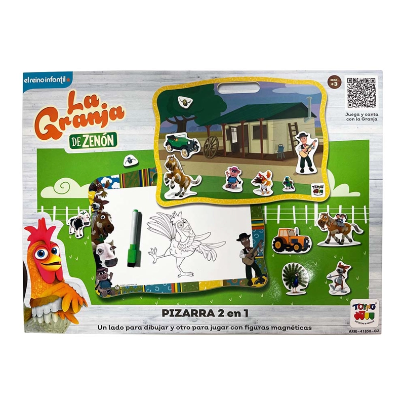 JUEGO EDUCATIVO PIZARRA 2 EN 1 - ZENON - 7