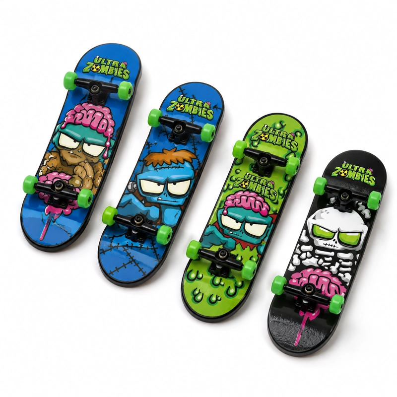 JUGUETE FINGER SKATE ZOMBIE 4 UNIDADES - ULTRA ZOMBIES - 6