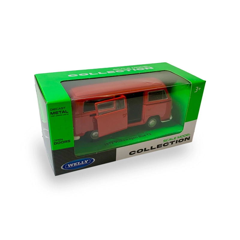 AUTO 1972 VOLKSWAGEN BUS T2 ESCALA 1:34:39 - WELLY - 2