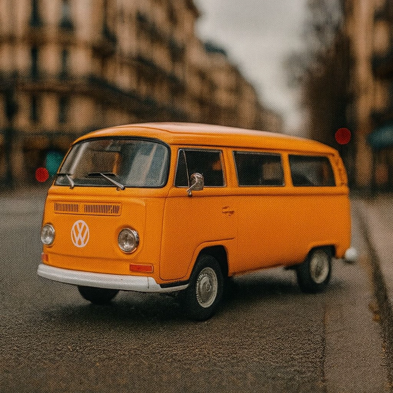 AUTO 1972 VOLKSWAGEN BUS T2 ESCALA 1:34:39 - WELLY - 5