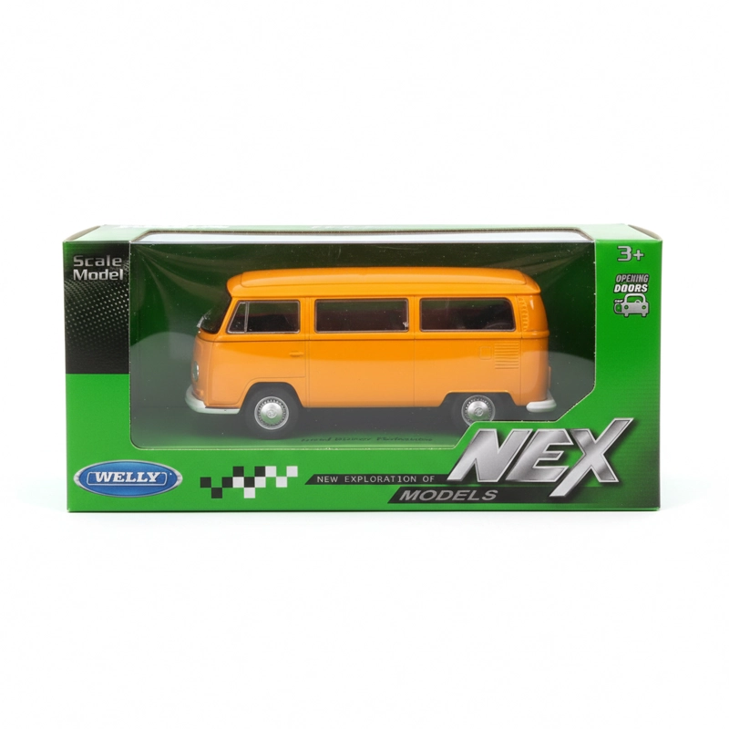 AUTO 1972 VOLKSWAGEN BUS T2 ESCALA 1:34:39 - WELLY - 8