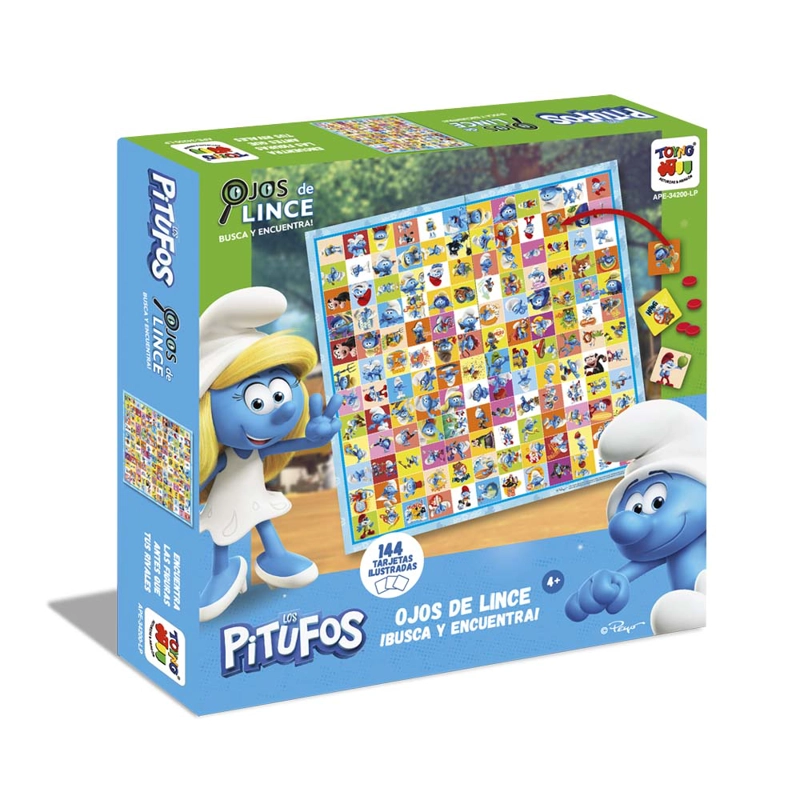 JUEGO DE MESA OJOS DE LINCE PITUFOS - LOS PITUFOS - 4