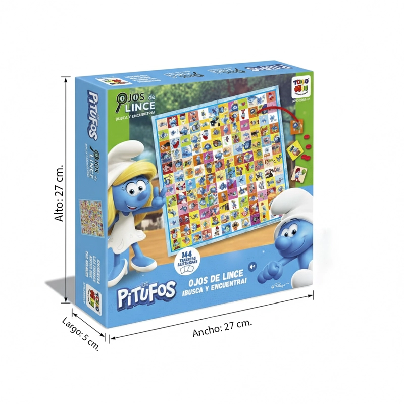 JUEGO DE MESA OJOS DE LINCE PITUFOS - LOS PITUFOS - 8