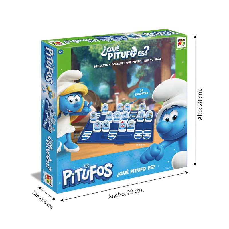 JUEGO DE MESA QUE  PITUFO ES - LOS PITUFOS - 6