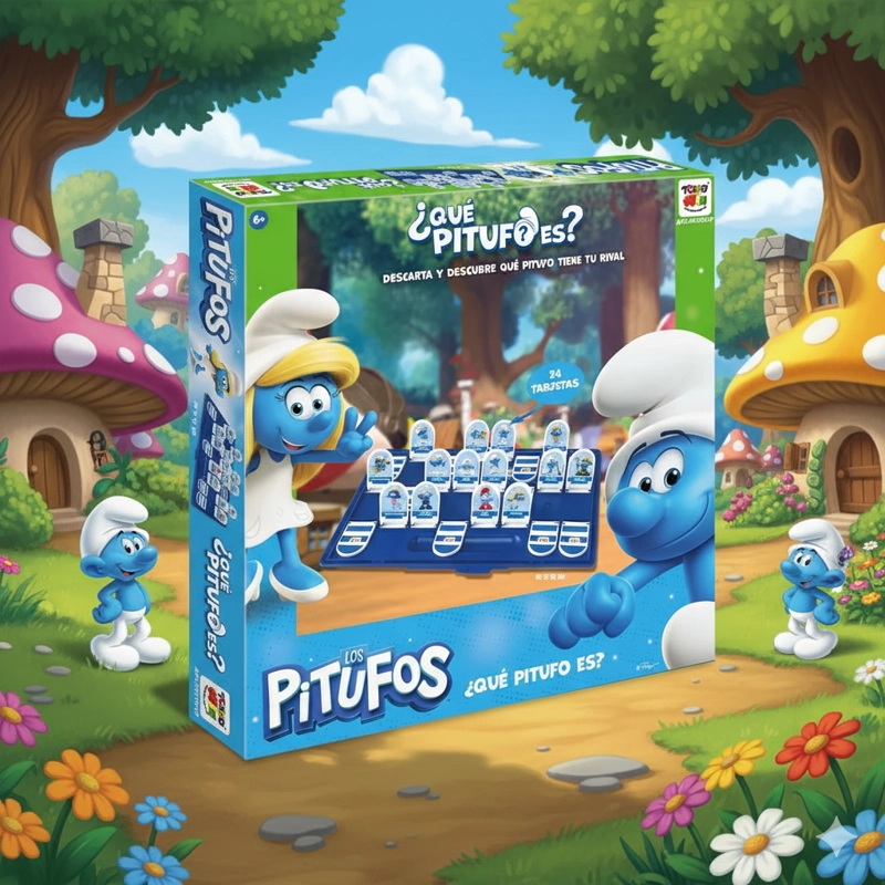 JUEGO DE MESA QUE  PITUFO ES - LOS PITUFOS - 8