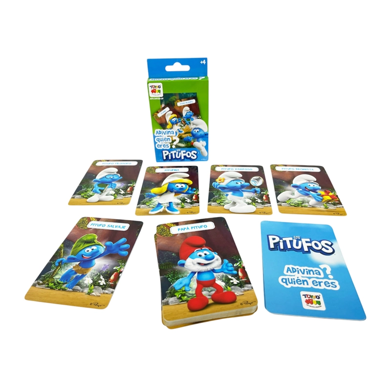JUEGO EDUCATIVO FLASH CARDS ADIVINA QUIEN - LOS PITUFOS - 4