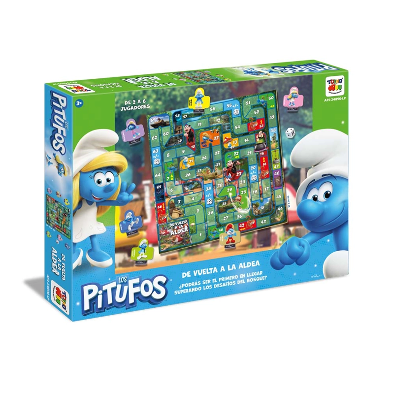 JUEGO DE MESA VUELTA A LA ALDEA - LOS PITUFOS - 5