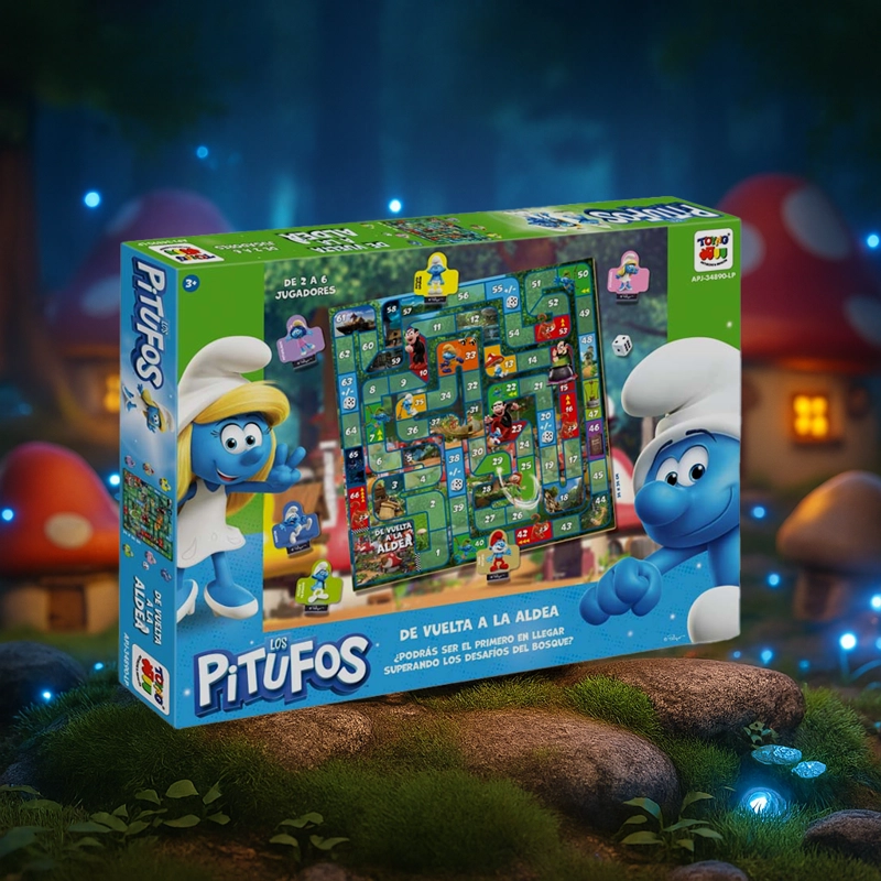 JUEGO DE MESA VUELTA A LA ALDEA - LOS PITUFOS - 8