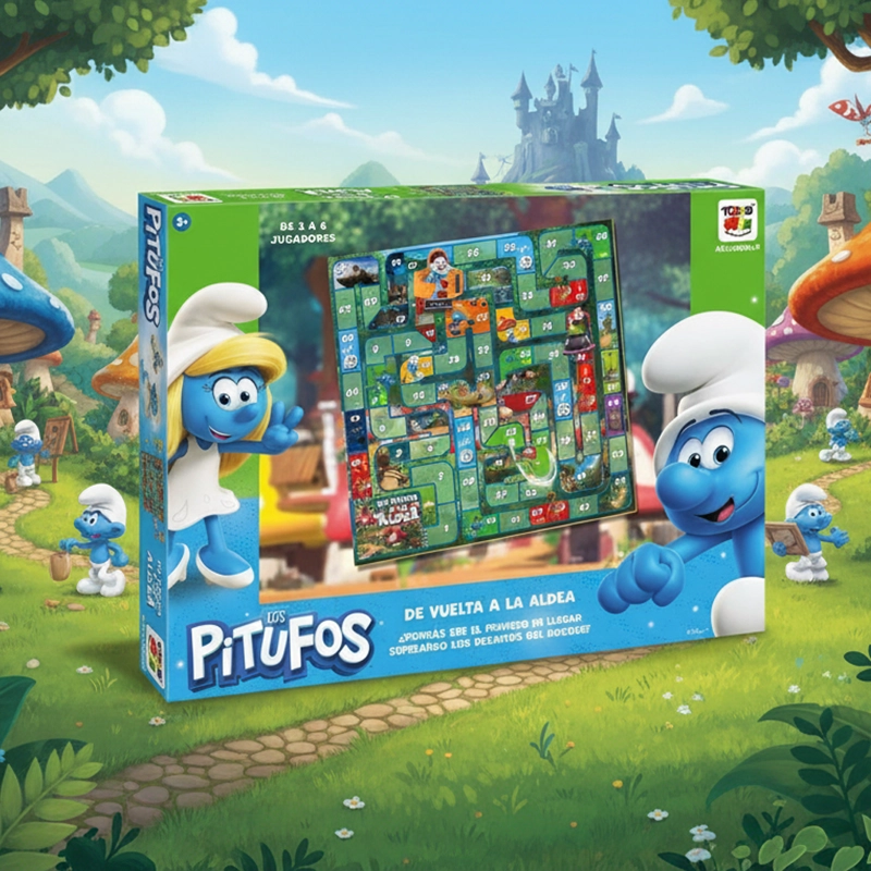 JUEGO DE MESA VUELTA A LA ALDEA - LOS PITUFOS - 9