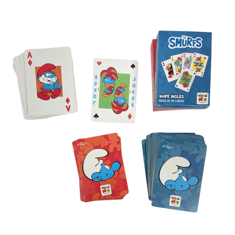 JUEGO DE MESA NAIPE INGLES PITUFOS - LOS PITUFOS - 1