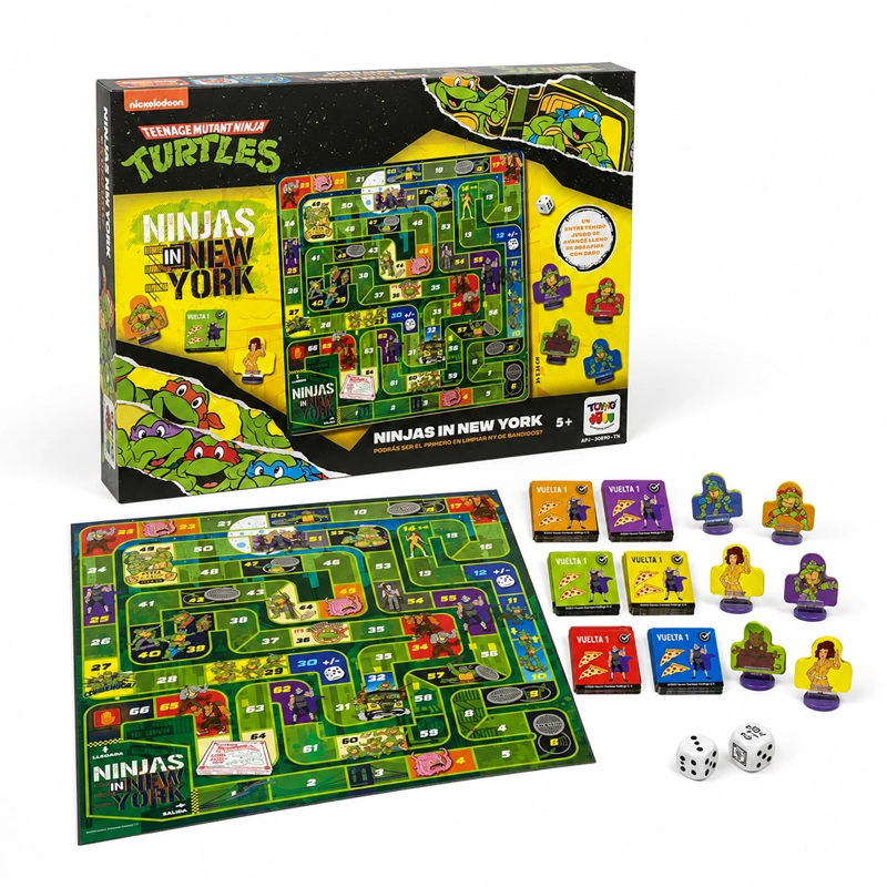 JUEGO DE MESA NINJAS IN NEW YORK - TORTUGAS NINJAS - 1