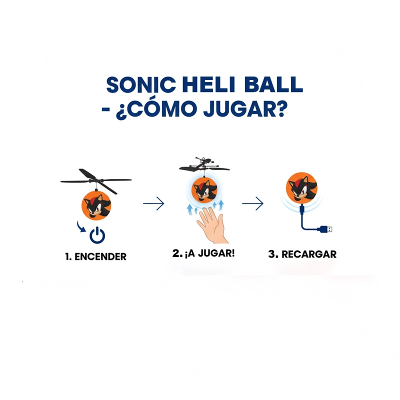 JUGUETE HELIBALL SHADOW - SONIC - 6