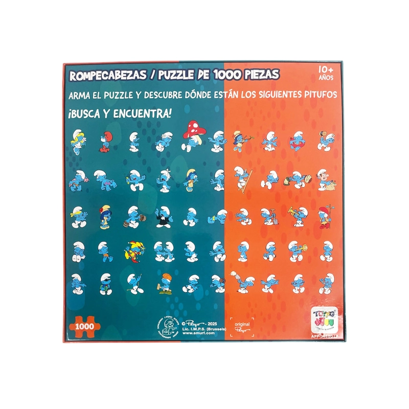PUZZLE 1000 PIEZAS - LOS PITUFOS - 3