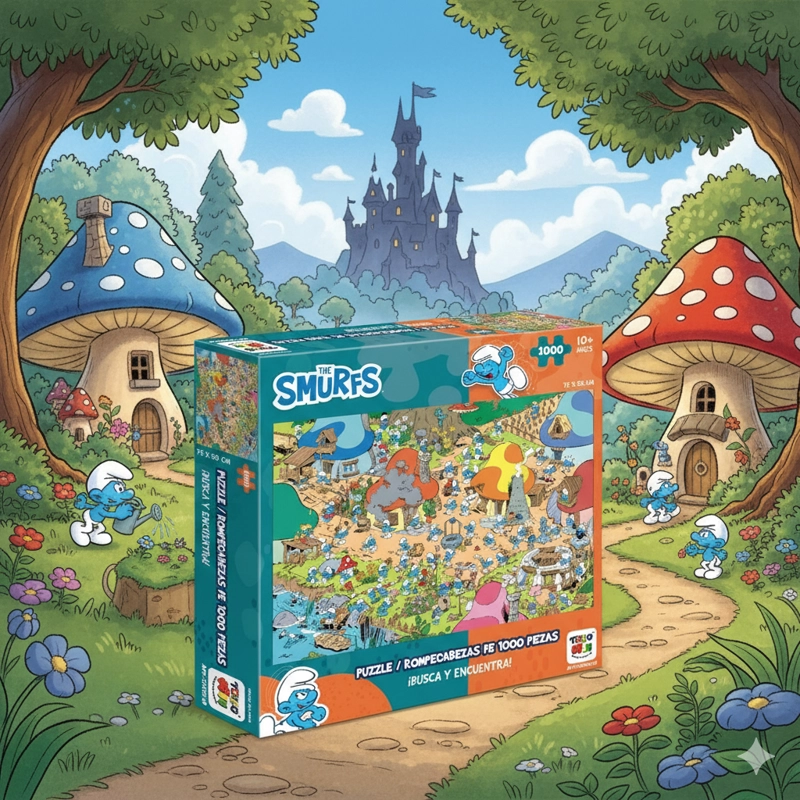 PUZZLE 1000 PIEZAS - LOS PITUFOS - 4