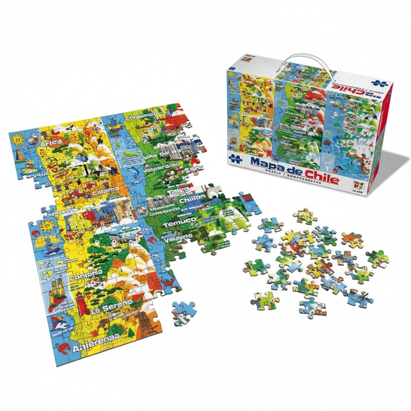 PUZZLE 200 PIEZAS MAPA DE CHILE - TOYNG - 4