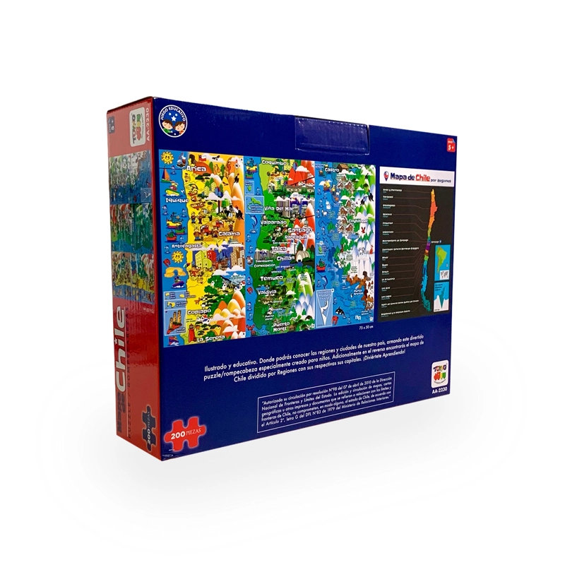 PUZZLE ROMPECABEZAS MAPA DE CHILE (200 PIEZAS) - TOYNG - 7