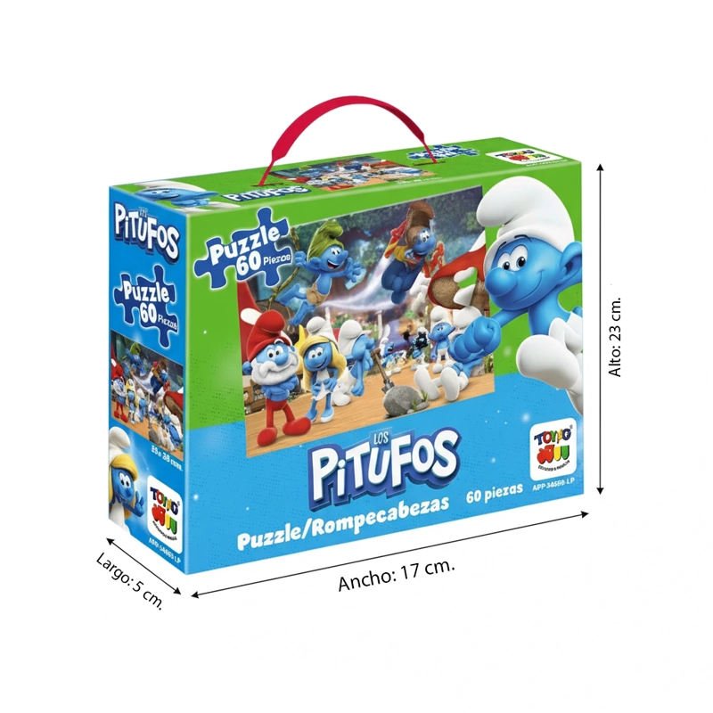 PUZZLE 60 PIEZAS LOS PITUFOS - LOS PITUFOS - 3