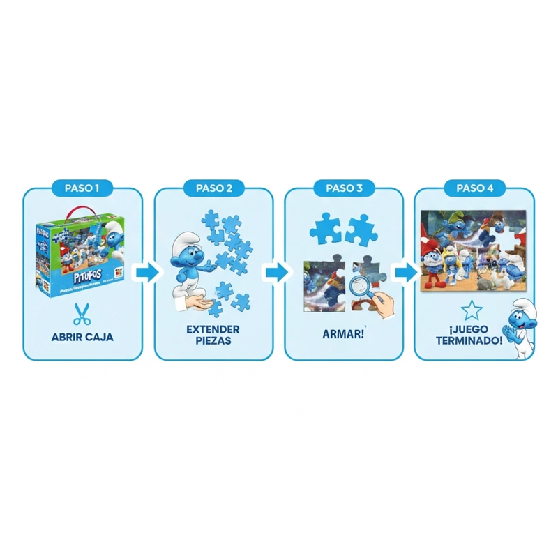 PUZZLE 60 PIEZAS LOS PITUFOS - LOS PITUFOS - 6