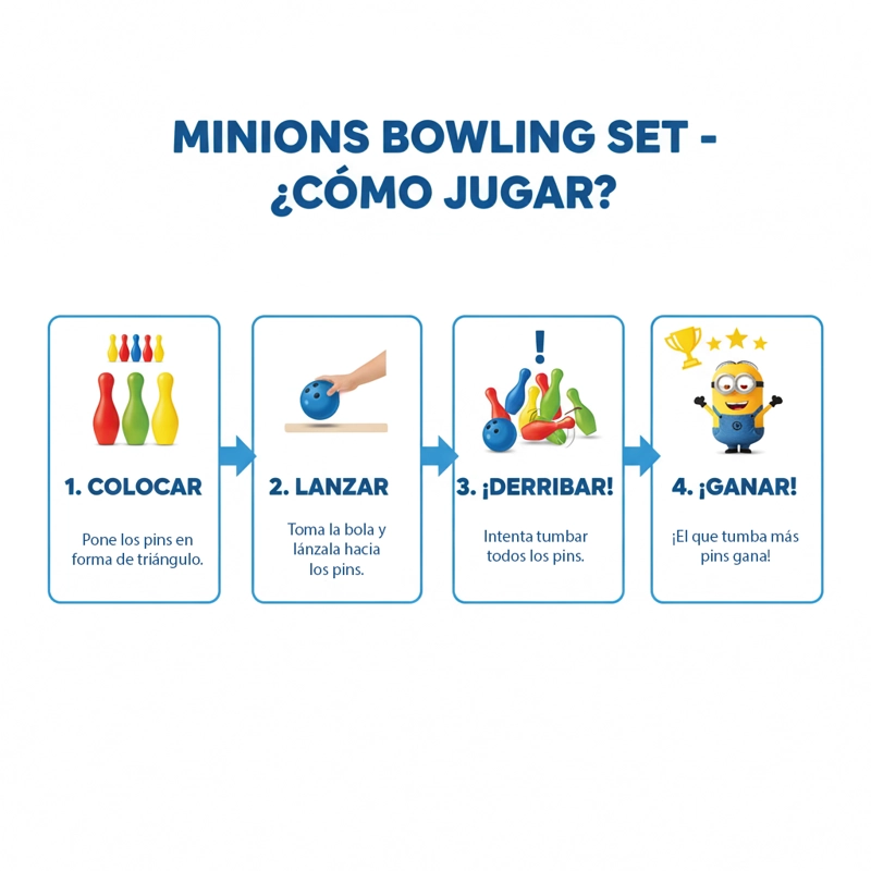 JUGUETE SET DE BOWLING MF - MI VILLANO FAVORITO - 6