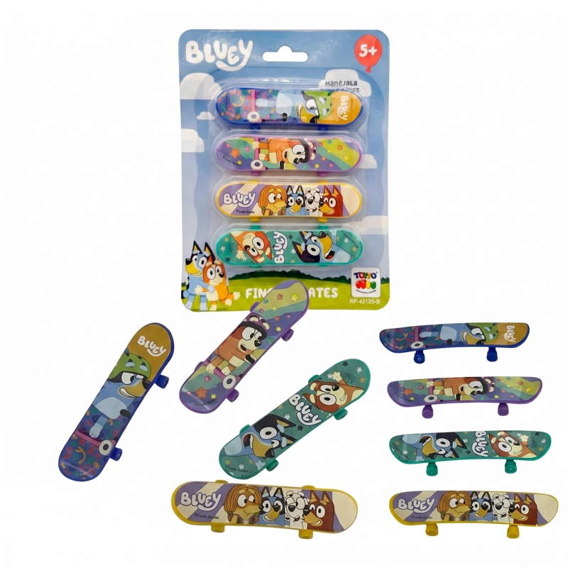 JUGUETE KIT 4 UNIDADES FINGER SKATE - BLUEY - 6