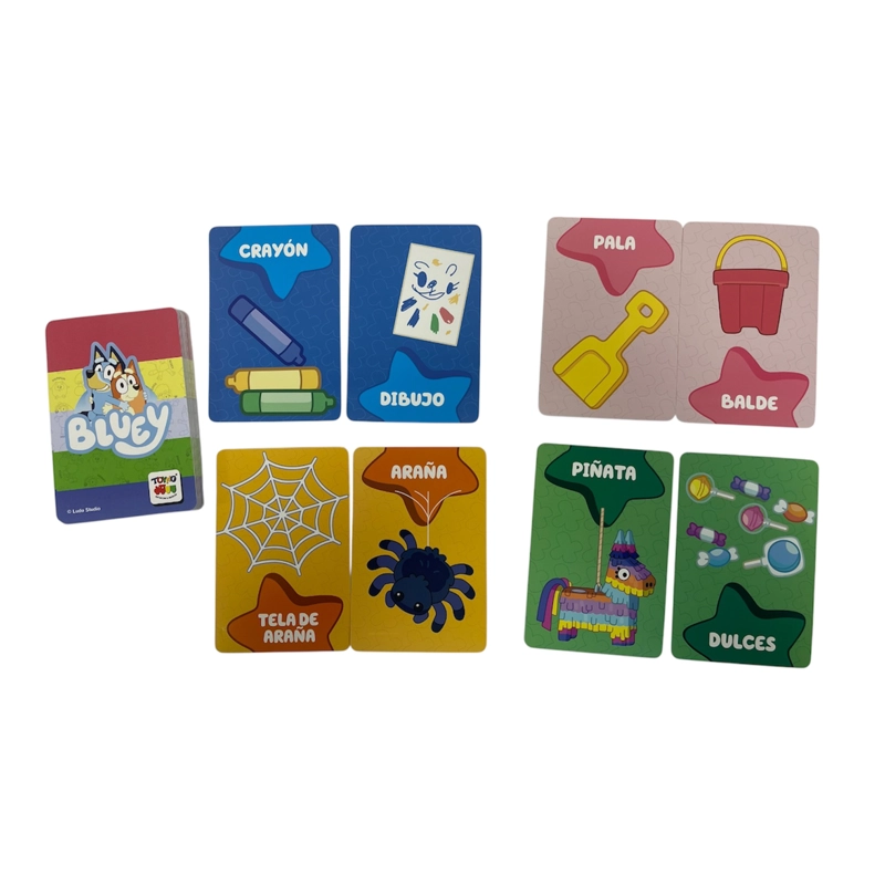 JUEGO EDUCATIVO FLASH CARDS ASOCIACIONES - BLUEY - 1
