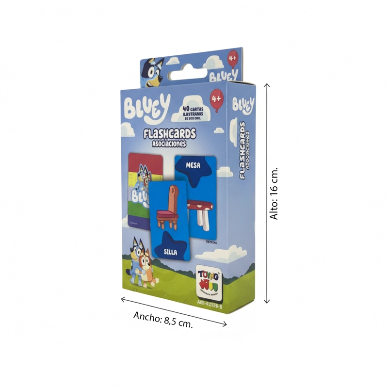 JUEGO EDUCATIVO FLASH CARDS ASOCIACIONES - BLUEY - 6