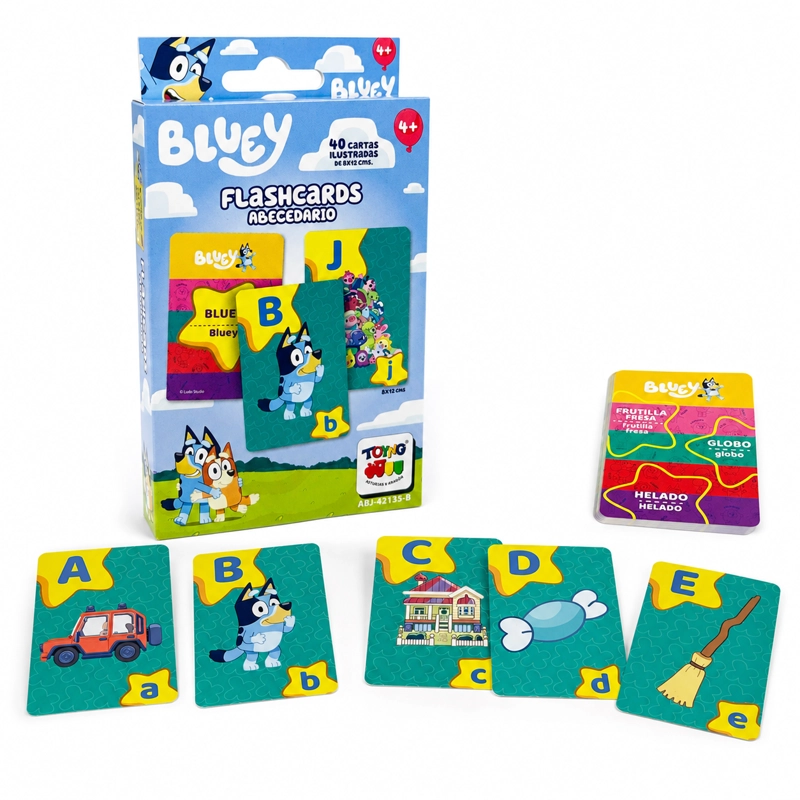JUEGO EDUCATIVO FLASH CARDS ABECEDARIO - BLUEY - 1