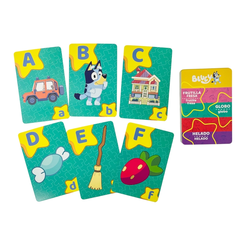 JUEGO EDUCATIVO FLASH CARDS ABECEDARIO - BLUEY - 2
