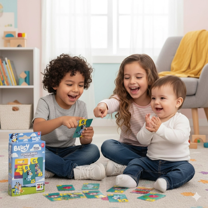 JUEGO EDUCATIVO FLASH CARDS ABECEDARIO - BLUEY - 3