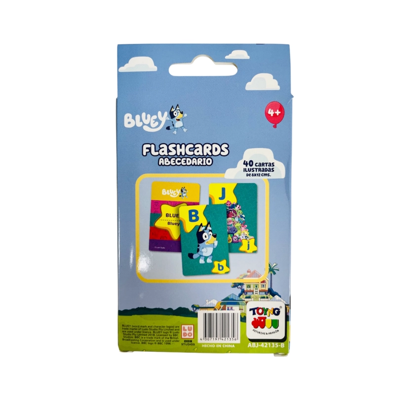 JUEGO EDUCATIVO FLASH CARDS ABECEDARIO - BLUEY - 7