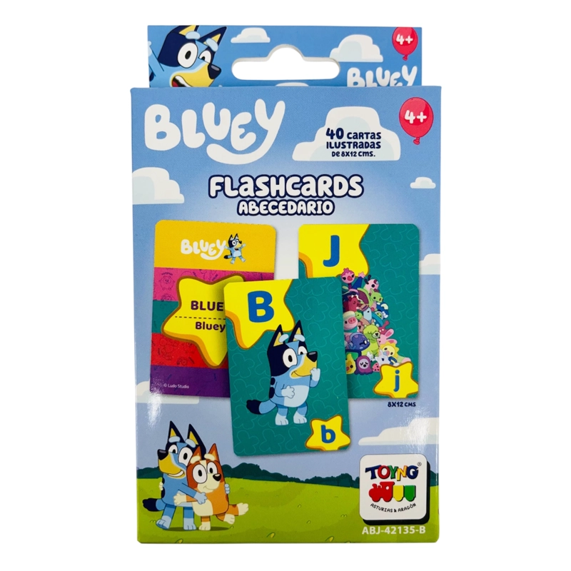 JUEGO EDUCATIVO FLASH CARDS ABECEDARIO - BLUEY - 8