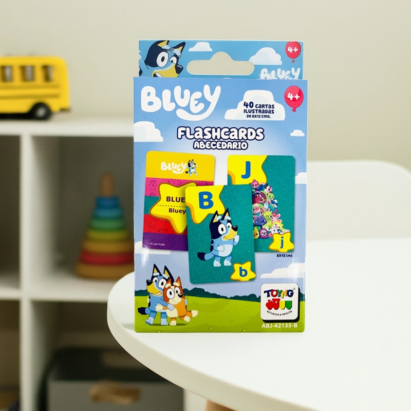JUEGO EDUCATIVO FLASH CARDS ABECEDARIO - BLUEY - 9