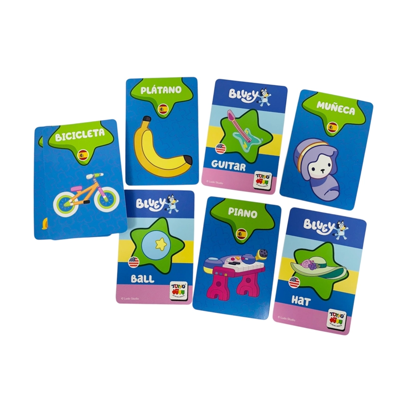 JUEGO EDUCATIVO FLASH CARDS MIS PRIMERAS PALABRAS - BLUEY - 2