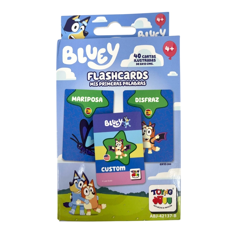 JUEGO EDUCATIVO FLASH CARDS MIS PRIMERAS PALABRAS - BLUEY - 5