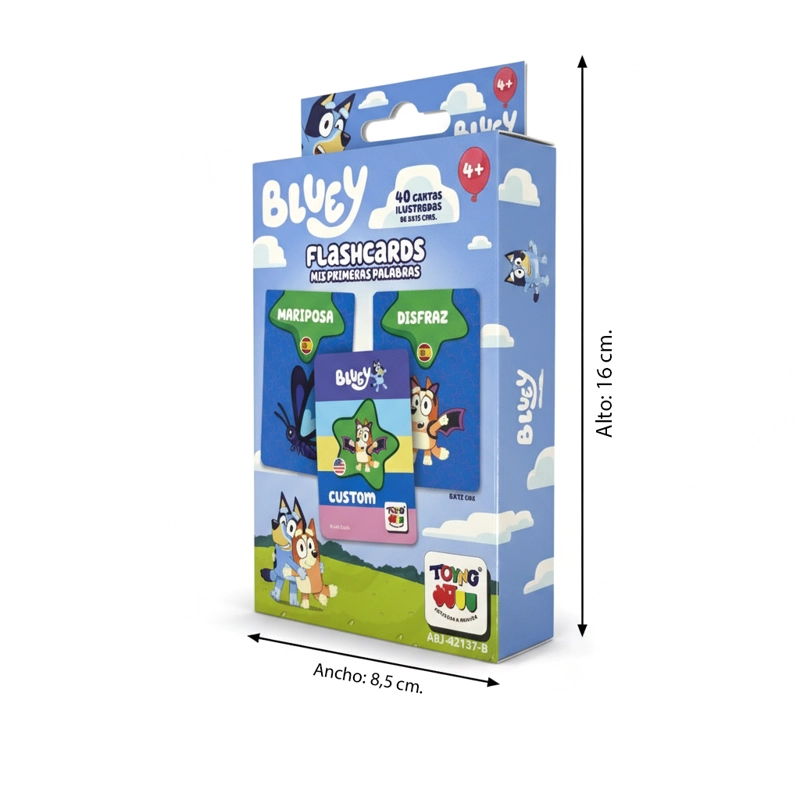 JUEGO EDUCATIVO FLASH CARDS MIS PRIMERAS PALABRAS - BLUEY - 7