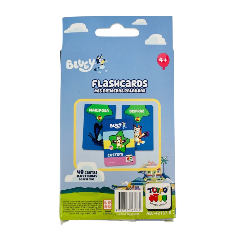 JUEGO EDUCATIVO FLASH CARDS MIS PRIMERAS PALABRAS - BLUEY - 8