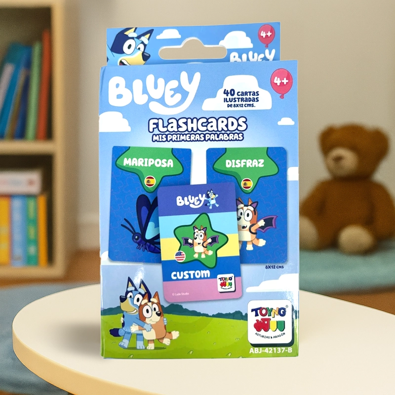 JUEGO EDUCATIVO FLASH CARDS MIS PRIMERAS PALABRAS - BLUEY - 9