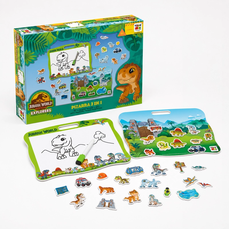 JUEGO EDUCATIVO PIZARRA 2 EN 1 - JURASSIC - 1
