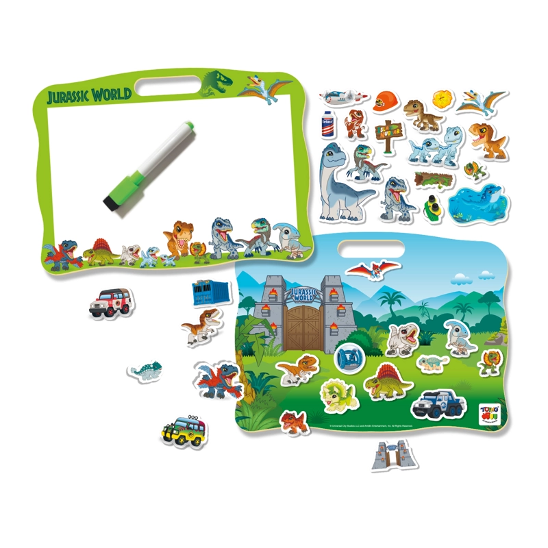 JUEGO EDUCATIVO PIZARRA 2 EN 1 - JURASSIC - 2