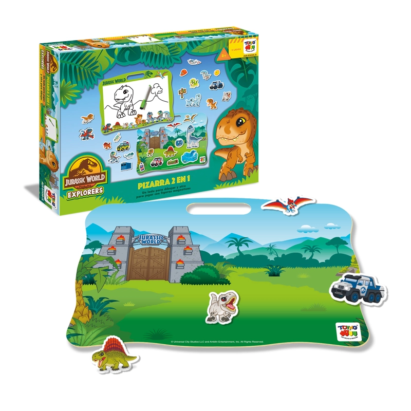 JUEGO EDUCATIVO PIZARRA 2 EN 1 - JURASSIC - 3
